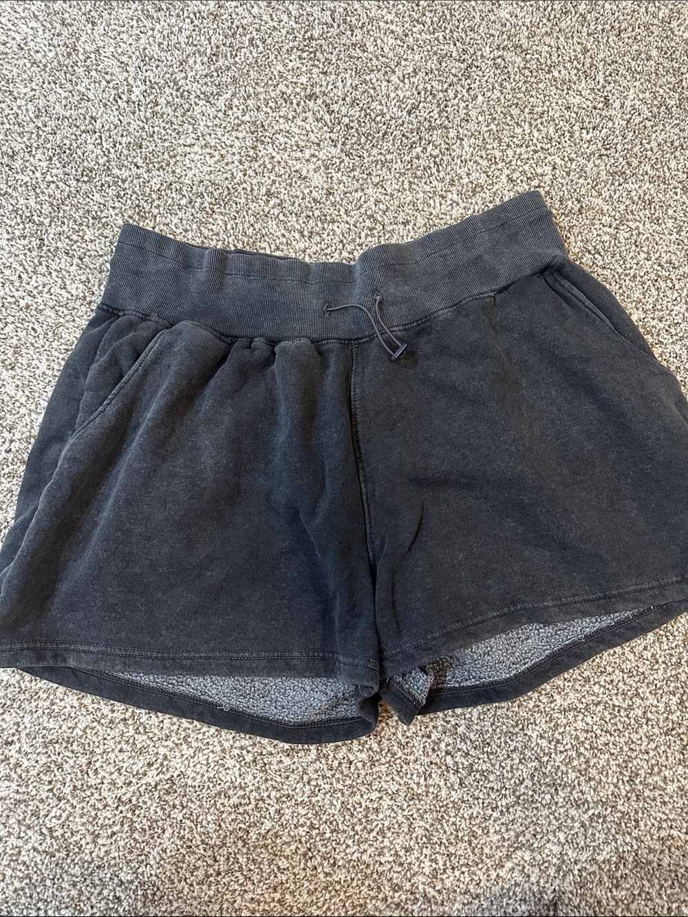 Fashion Nova Black Athletic Drawstring Shorts